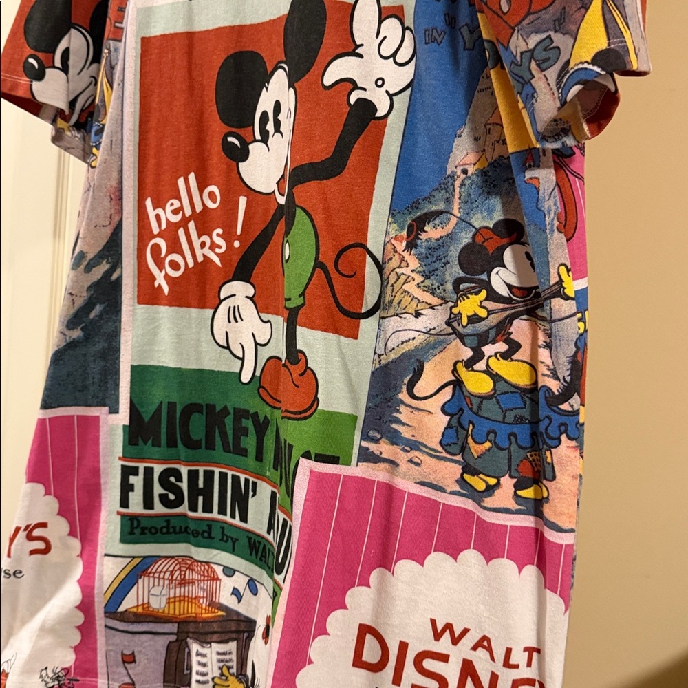 Walt Disney Mickey Mouse Graphic Women’s Dress - Multicolor - Picture 3 of 4